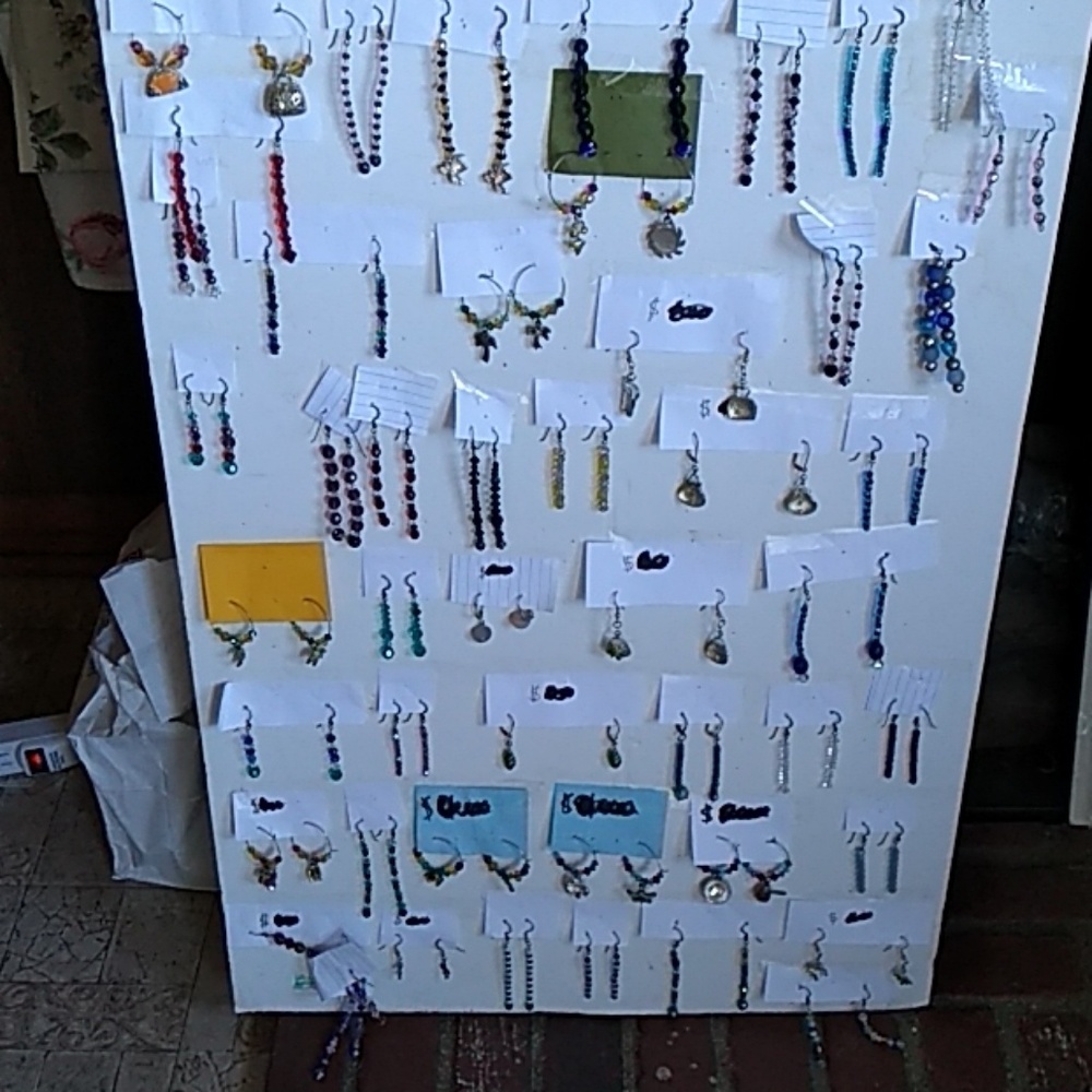 Earrings necklaces bracelets